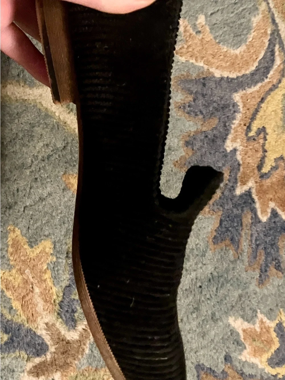 Restricted Black Slip-On Velvet Loafer